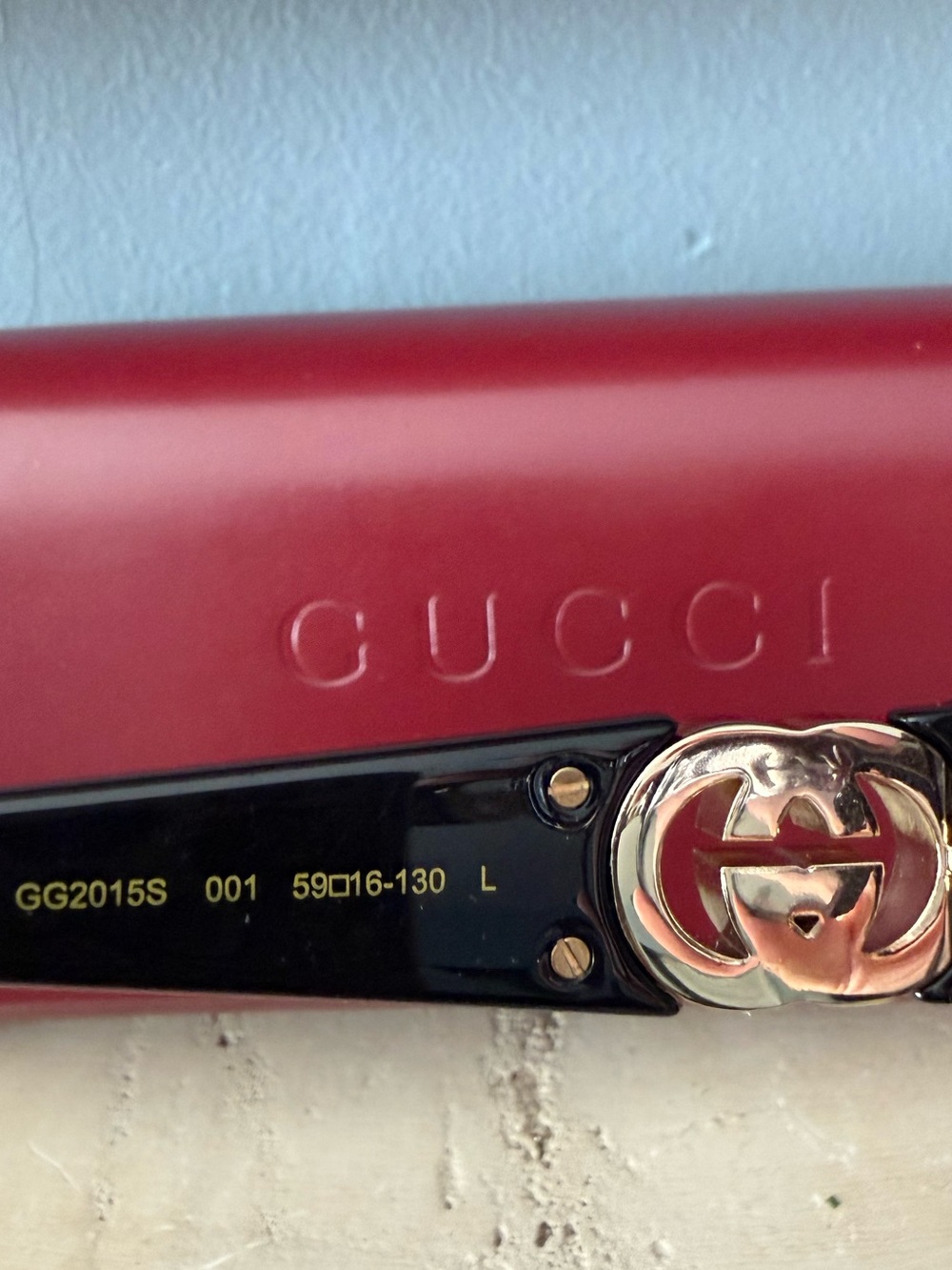 Gucci Women's Oversized Square Sunglasses in Black with Gray Gradient Lenses - Picture 6 of 7